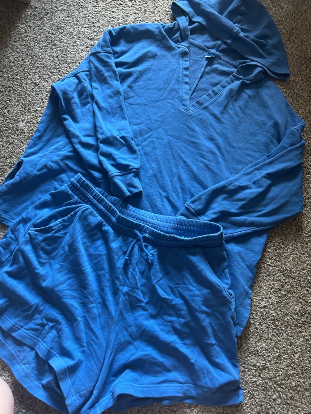 Old Navy | Blue Hoodie & Shorts Sweat Set
